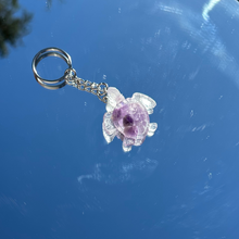 Load image into Gallery viewer, Crystal Infused Turtle Keychain