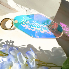 Load image into Gallery viewer, Zodiac Keychain: Iridescent Motel-Style Keyring