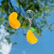 Load image into Gallery viewer, Orange Slice Keychain/ Earrings