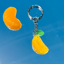 Load image into Gallery viewer, Orange Slice Keychain/ Earrings