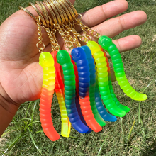 Load image into Gallery viewer, Gummy Worm Keychain