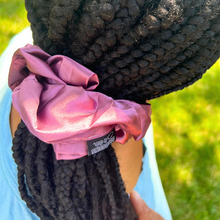 Load image into Gallery viewer, Purple Jumbo Hair Scrunchie