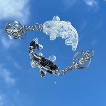 Load image into Gallery viewer, Crystal Infused Koi Fish Keychain