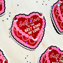 Load image into Gallery viewer, Self Love is the Best Love Holographic Sticker