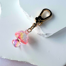 Load image into Gallery viewer, Mushroom Sparkle Keychain