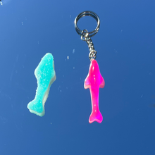 Load image into Gallery viewer, Pink Gummy Shark Keychain