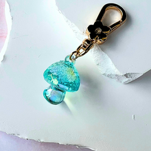 Load image into Gallery viewer, Mushroom Sparkle Keychain