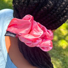 Load image into Gallery viewer, Pink Pink Jumbo Hair Scrunchie