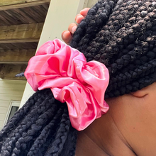 Load image into Gallery viewer, Pink Pink Jumbo Hair Scrunchie