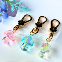 Load image into Gallery viewer, Mushroom Sparkle Keychain