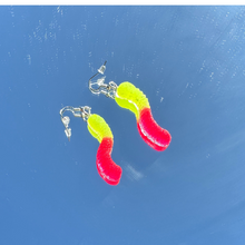 Load image into Gallery viewer, Sour Gummy Worm Earrings