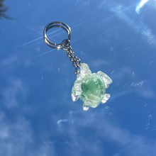 Load image into Gallery viewer, Crystal Infused Turtle Keychain
