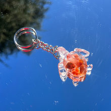 Load image into Gallery viewer, Crystal Infused Turtle Keychain