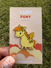 Load image into Gallery viewer, Sweet Daisy Pony 🌼 Enamel Unicorn Pin