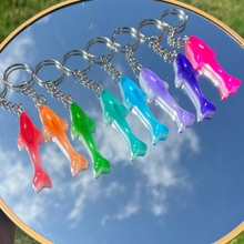 Load image into Gallery viewer, Colorful Gummy Shark Keychain
