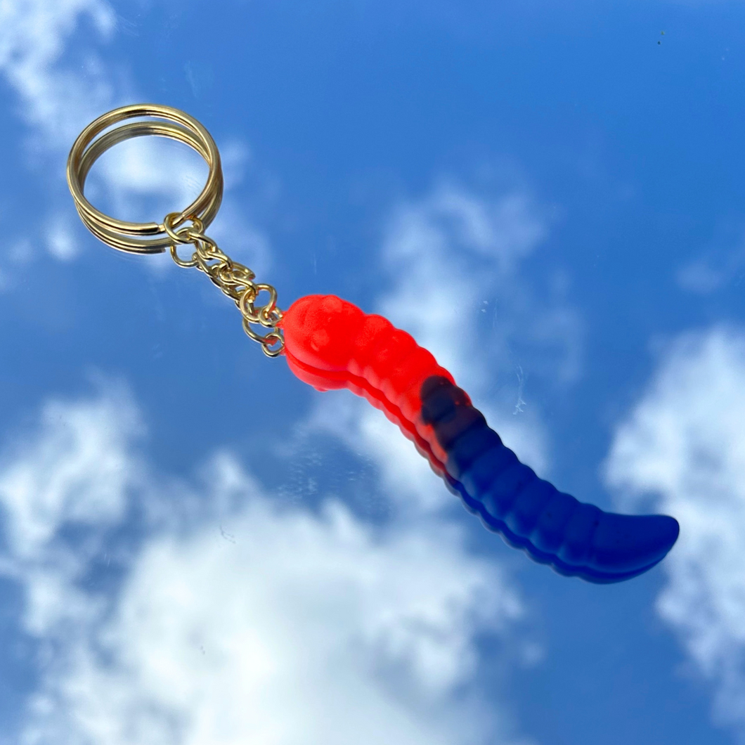 Gummy Worm Keychain