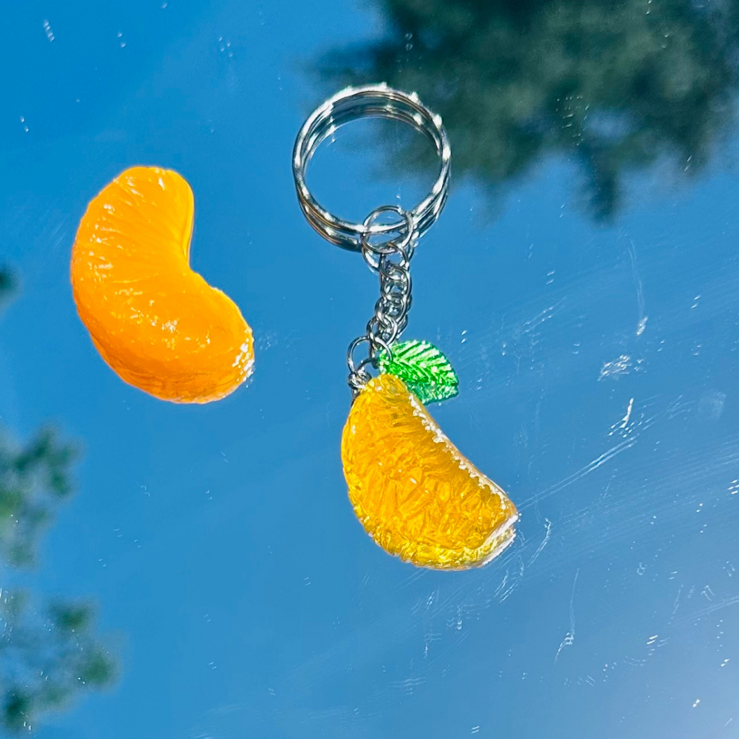 Orange Slice Keychain