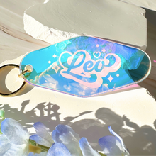 Load image into Gallery viewer, Zodiac Keychain: Iridescent Motel-Style Keyring
