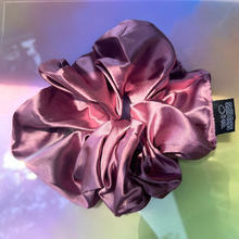 Load image into Gallery viewer, Purple Jumbo Hair Scrunchie
