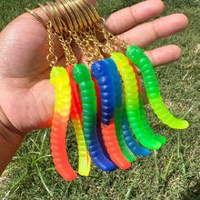 Load image into Gallery viewer, Gummy Worm Keychain
