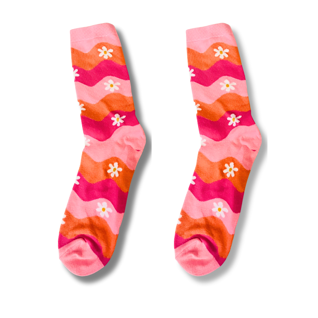 Retro Daisy Socks