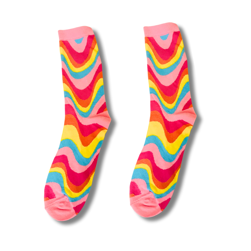 Retro Wavy Socks