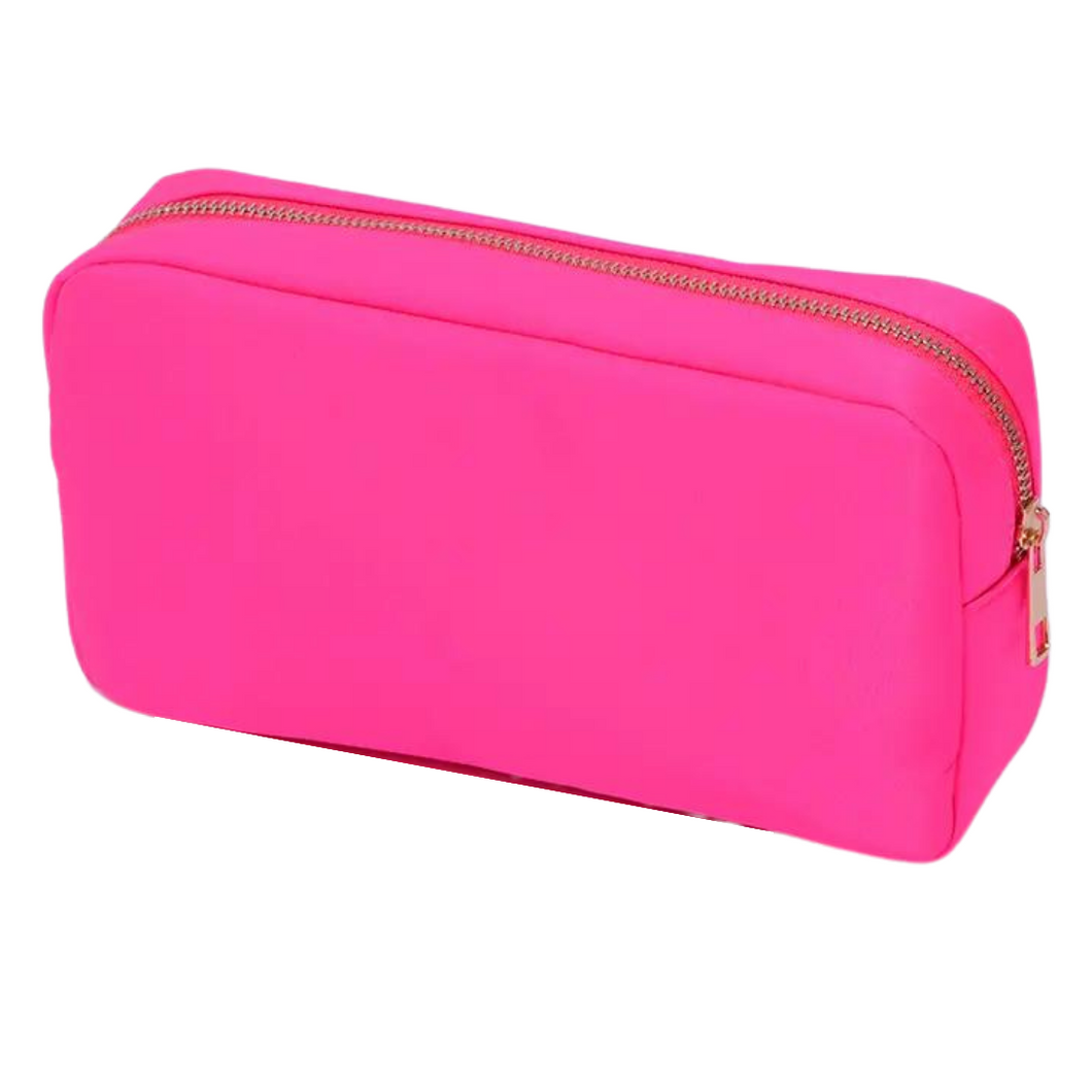 Hot Pink Nylon Pouch