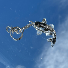 Load image into Gallery viewer, Crystal Infused Koi Fish Keychain
