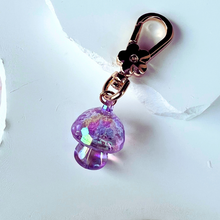 Load image into Gallery viewer, Mushroom Sparkle Keychain
