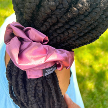 Load image into Gallery viewer, Purple Jumbo Hair Scrunchie
