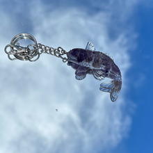 Load image into Gallery viewer, Crystal Infused Koi Fish Keychain
