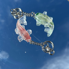 Load image into Gallery viewer, Crystal Infused Koi Fish Keychain
