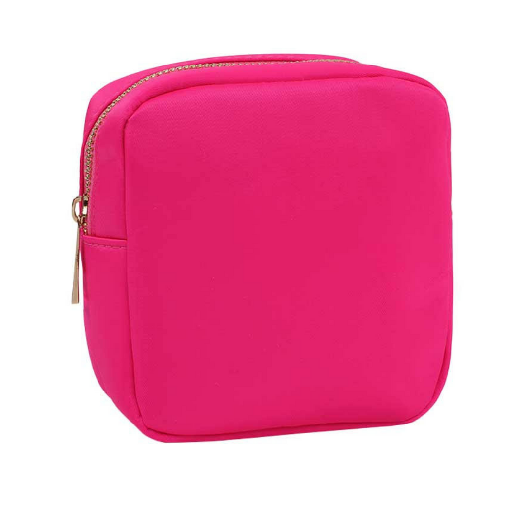 Hot Pink Nylon Pouch Mini