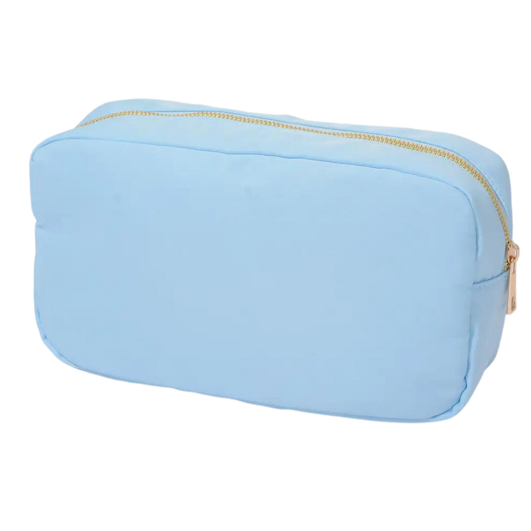 Sky Blue Nylon Pouch