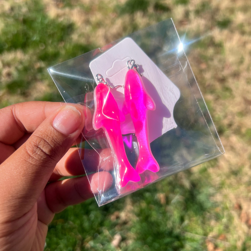 Pink Gummy Shark Keychain