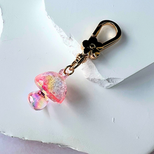 Load image into Gallery viewer, Mushroom Sparkle Keychain
