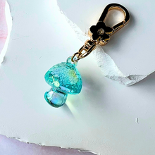 Load image into Gallery viewer, Mushroom Sparkle Keychain
