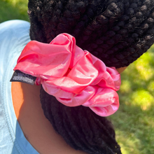 Load image into Gallery viewer, Pink Pink Jumbo Hair Scrunchie
