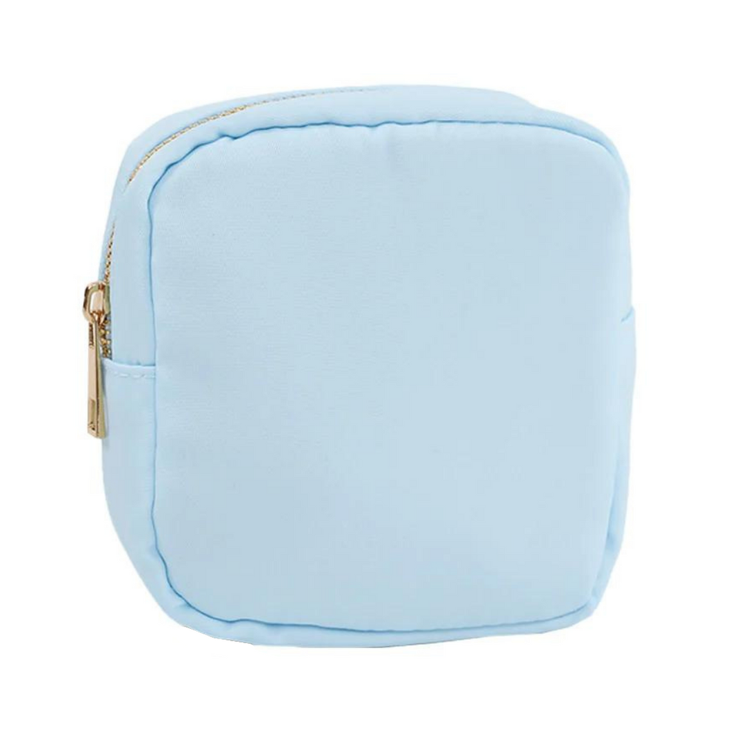 Sky Blue Nylon Pouch Mini