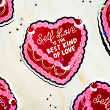 Load image into Gallery viewer, Self Love is the Best Love Holographic Sticker
