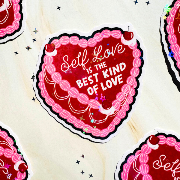 Self Love is the Best Love Holographic Sticker