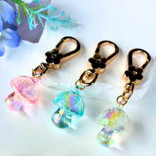 Load image into Gallery viewer, Mushroom Sparkle Keychain
