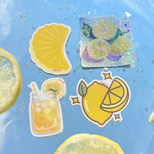 Load image into Gallery viewer, Lemon Themed Sticker Collection
