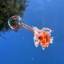 Load image into Gallery viewer, Crystal Infused Turtle Keychain
