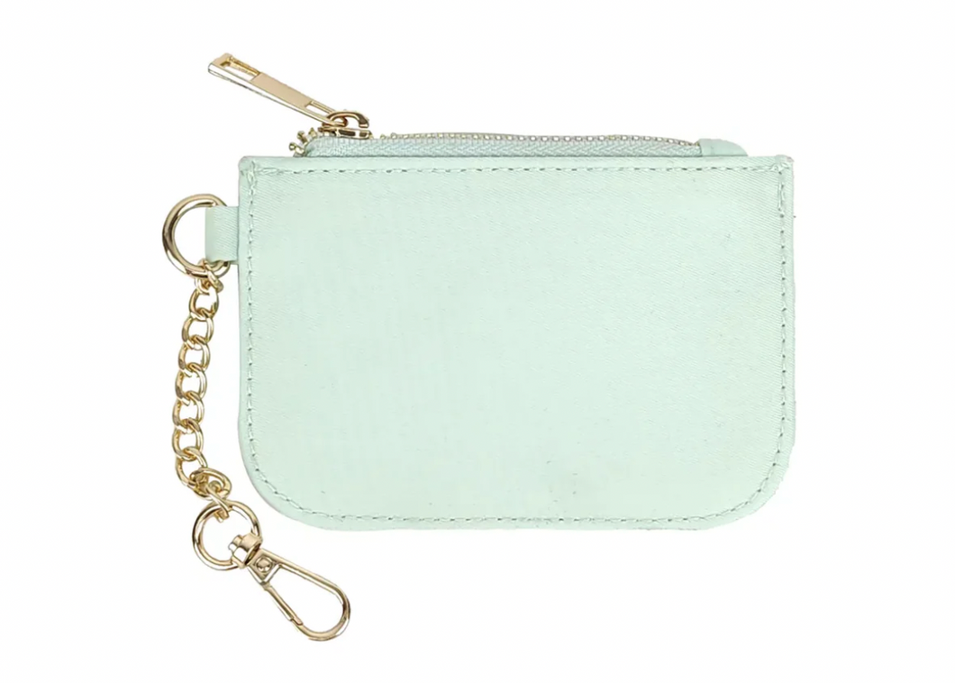 Mint Nylon Keychain Wallet