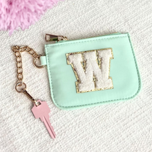 Load image into Gallery viewer, Mint Nylon Keychain Wallet
