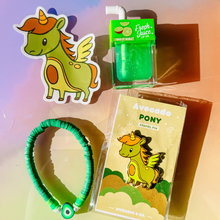 Load image into Gallery viewer, Avocado Pony Bundle Unicorn Pin
