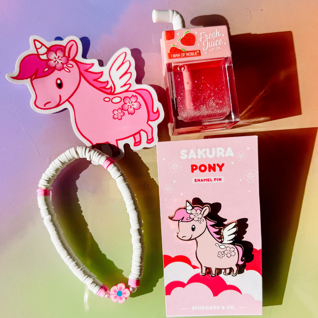 Sakura Pony Bundle Unicorn Pin