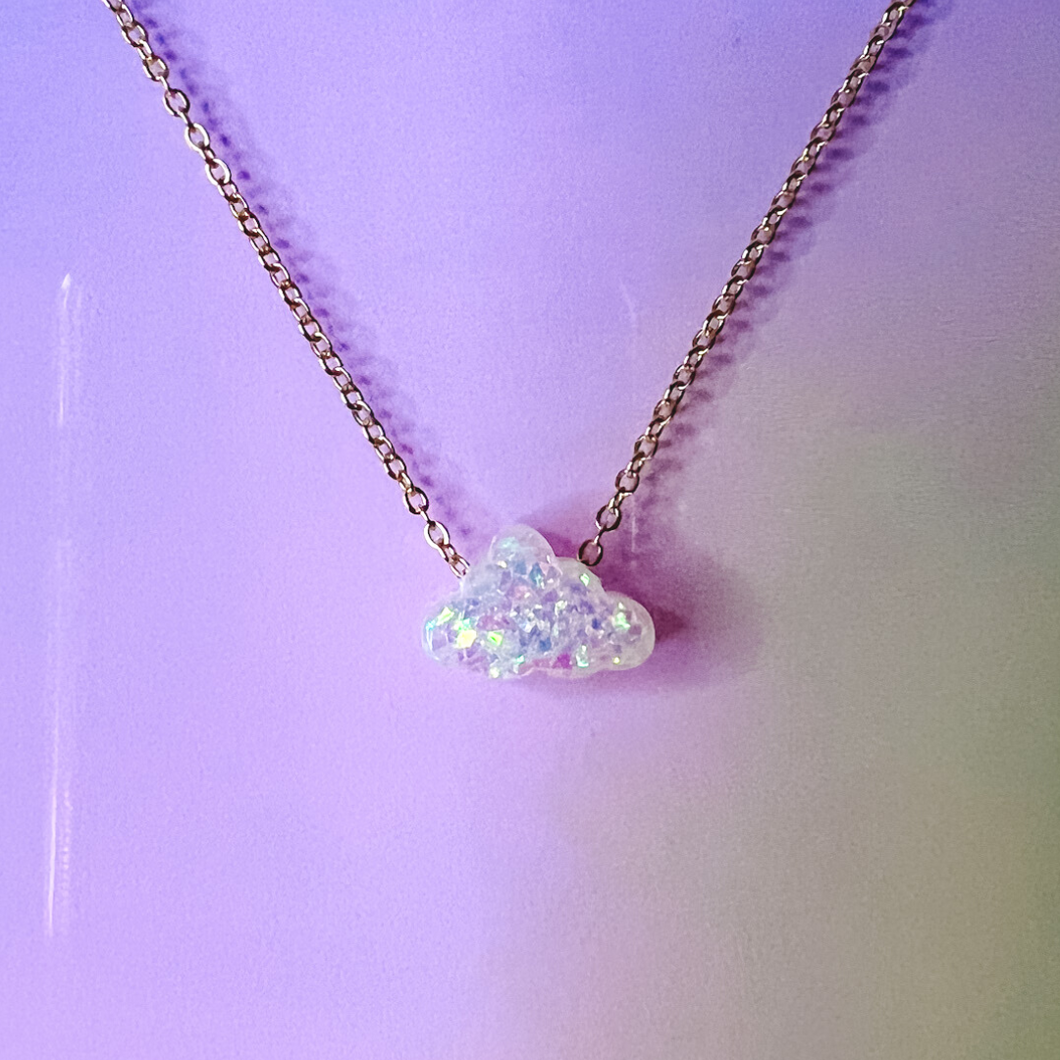 Iridescent Cloud Necklace