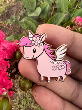 Load image into Gallery viewer, Sweet Sakura Pony 🌸 Enamel Pin Unicorn Pin
